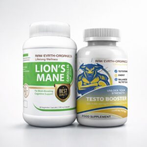 Lions Mane 90 Capsules 600mg + Testo Boost 90 Capsules