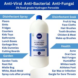 Hydrogen peroxide Pure food grade Multi-Purpose 1000 ml Refill
