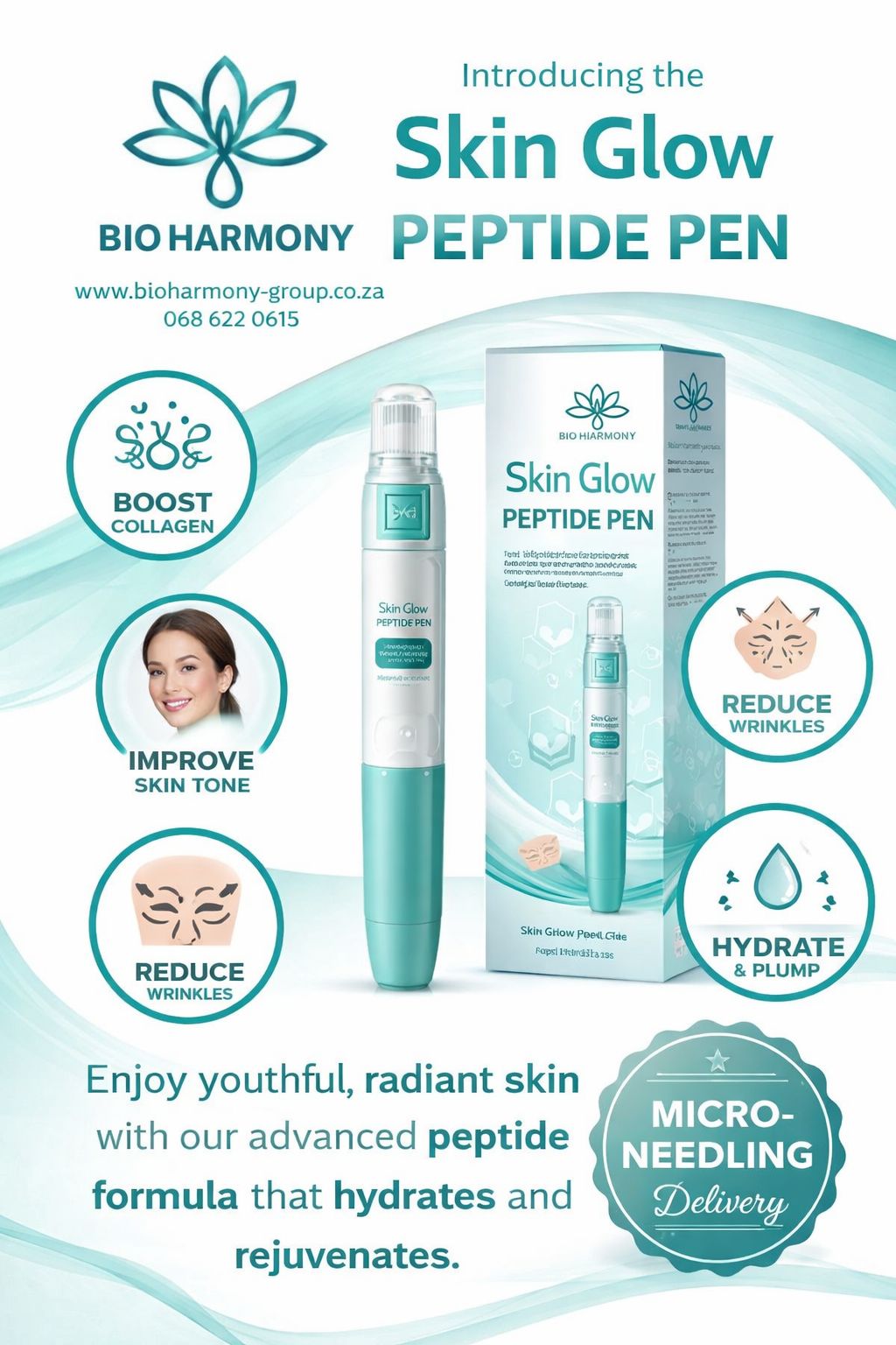 Skin Glow Peptide Pen in South Africa – Advanced Peptide Microneedling for Youthful, Radiant Skin